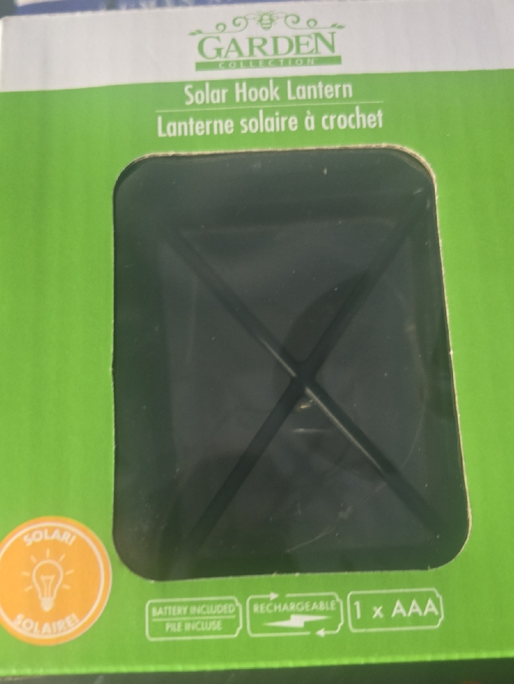 Solar Hook Lantern - Black